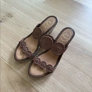 Jack Rogers Wedge Sandals - Size 8